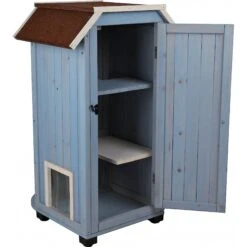 TRIXIE 3-Story Outdoor Wooden Cat House 11 TRIXIE 3-Story Outdoor Wooden Cat House -Trixie 107263 PT3. AC SS1800 V1582909395