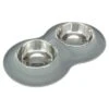 Trixie Bowl Set, Silicone/stainless Steel