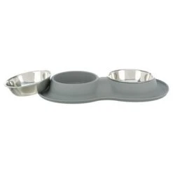Trixie Bowl Set, Silicone/stainless Steel -Trixie 203964 trixie napfset silikon edelstahl hs 03 0