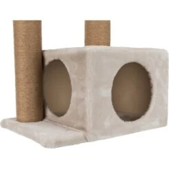 TRIXIE Valencia 28-in Plush Cat Tree & Scratching Post With Condo & Cat Toy -Trixie 204179 PT6. AC SS1800 V1570558939