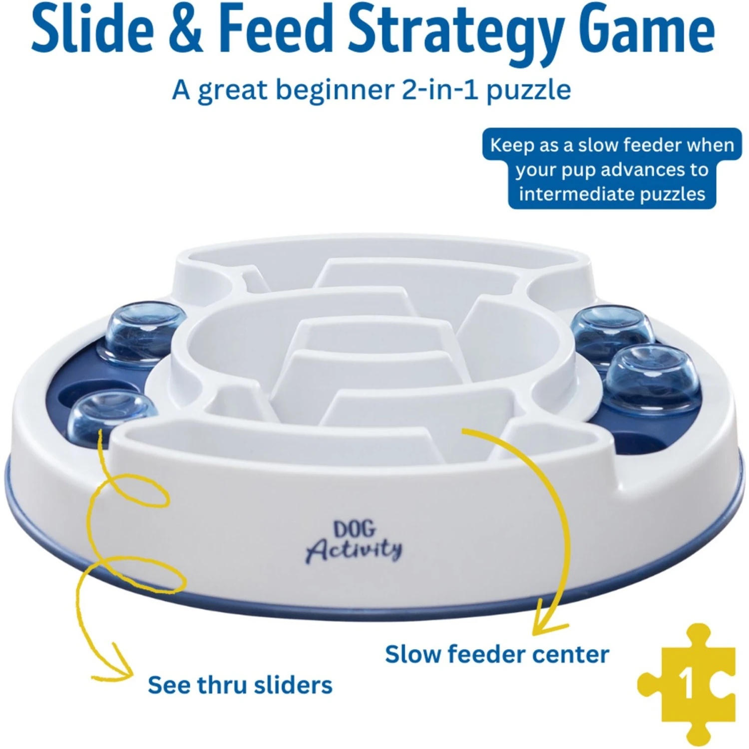 TRIXIE Slide & Feed Activity Strategy Game Dog Toy 5 TRIXIE Slide & Feed Activity Strategy Game Dog Toy - Image 3