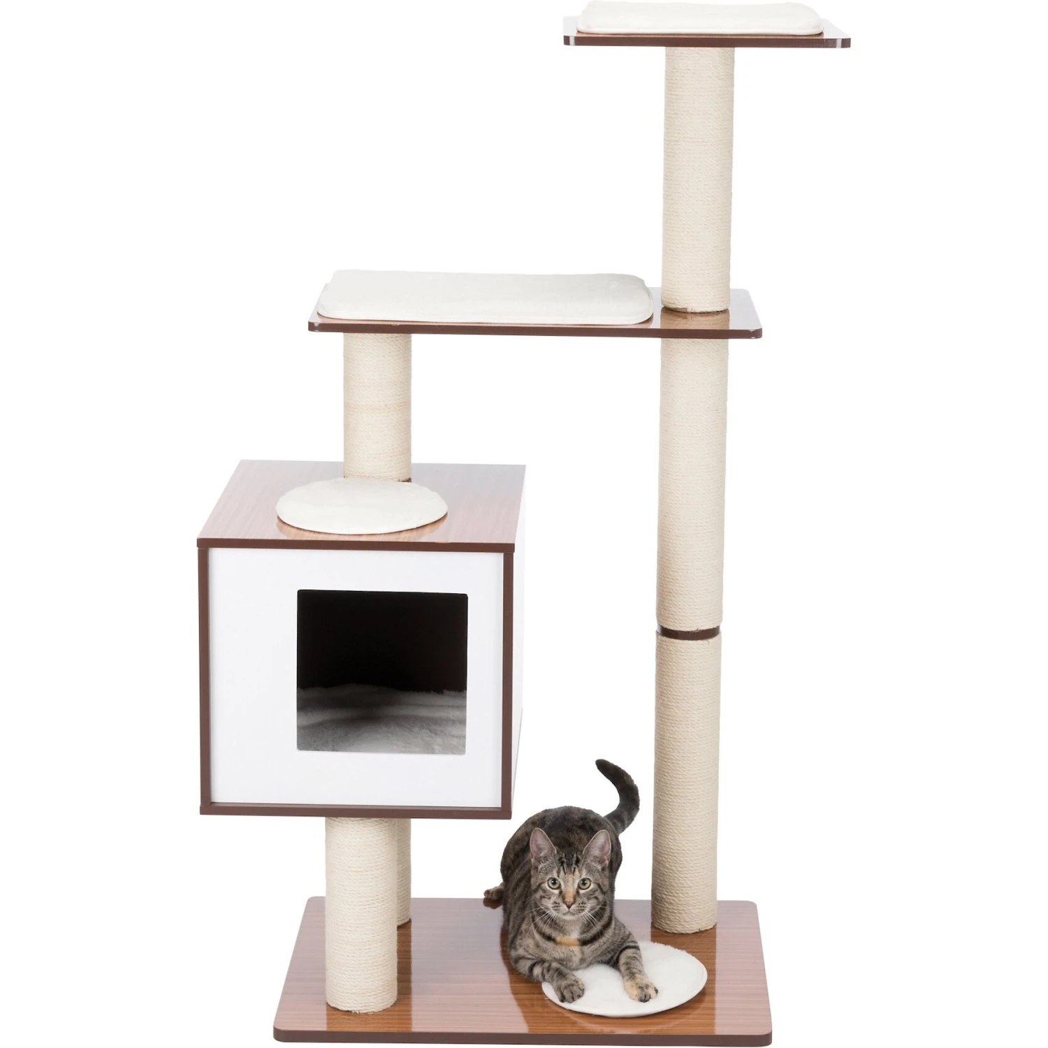 TRIXIE Avoca 48-in Modern Wooden Tower Cat Scratching Post 3 TRIXIE Avoca 48-in Modern Wooden Tower Cat Scratching Post