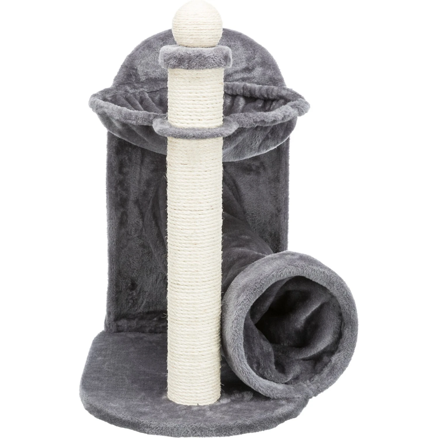 TRIXIE Baza Gandia 27-in Plush Carpet Cat Scratching Post, Gray 9 TRIXIE Baza Gandia 27-in Plush Carpet Cat Scratching Post, Gray - Image 7