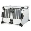 Trixie Aluminium Double Transport Box -Trixie 73773 pla autotransportbox dop hs 01 3